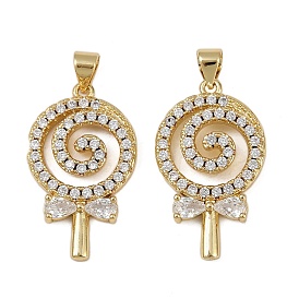 Латунные микро проложить кубического циркония подвески, леденцы прелести, долговечный, без кадмия и без свинца, стойки покрытие