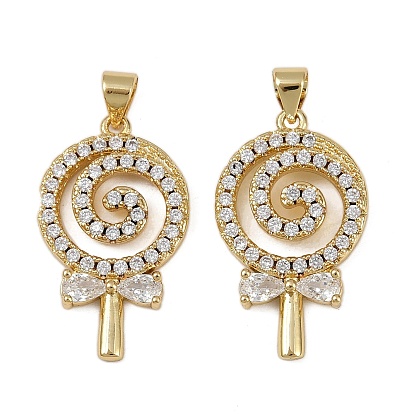 Латунные микро проложить кубического циркония подвески, леденцы прелести, долговечный, без кадмия и без свинца, стойки покрытие