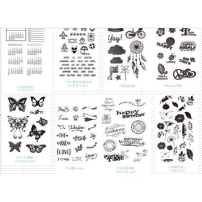 Tampons en silicone, pour scrapbooking diy, album photo décoratif, fabrication de cartes, feuilles de timbres