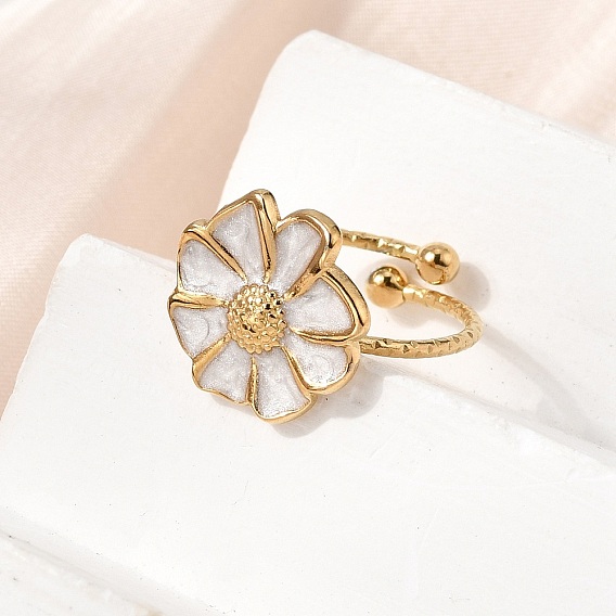 304 открытые манжеты из эмалированной нержавеющей стали, цветок