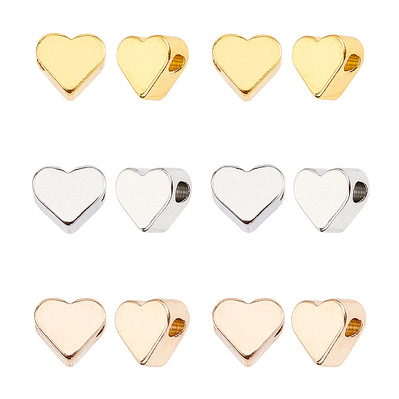 Латунные бусины, сердце