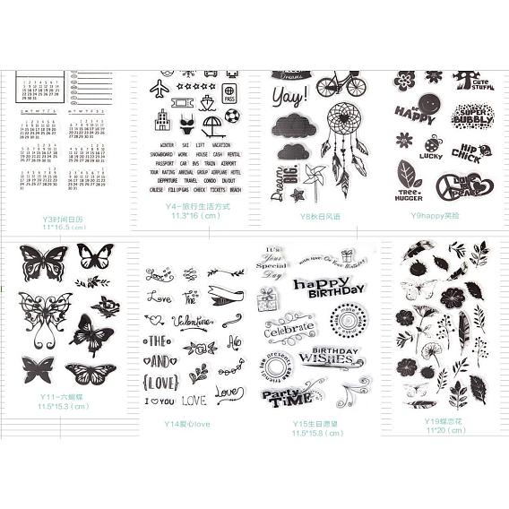 Silicone Stamps, for DIY Scrapbooking, Photo Album Decorative, Cards Making, Stamp Sheets