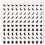 5 Sheets PVC Paper Stickers, Self-adhesion