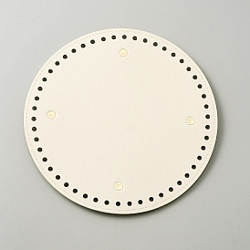 Сумки для вязания крючком из искусственной кожи, с гвоздем из сплава, для аксессуаров дна сумки