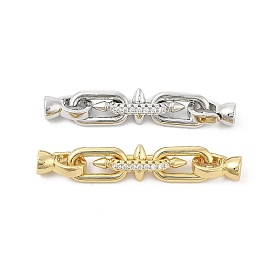 Латунные микро проложить кубического циркония раз за застежками, без кадмия, без никеля и без свинца, звезда