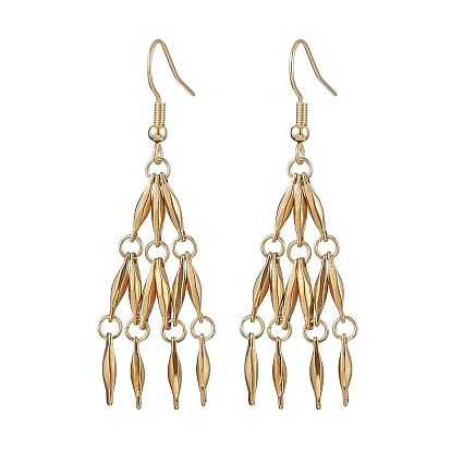 304 серьги с подвесками из нержавеющей стали, кисточкой серьги