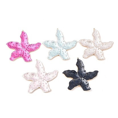 304 из нержавеющей стали большие кулоны, цветок, с эмалью