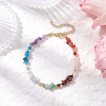 Браслеты из натурального розового кварца, аметиста, апатита, аквамарина, зеленого авантюрина, тигрового глаза и сердолика для женщин, с 304 удлинителями цепи из нержавеющей стали