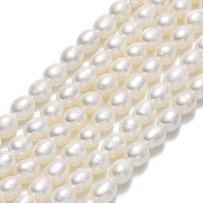 Нити из натурального культивированного пресноводного жемчуга, рис