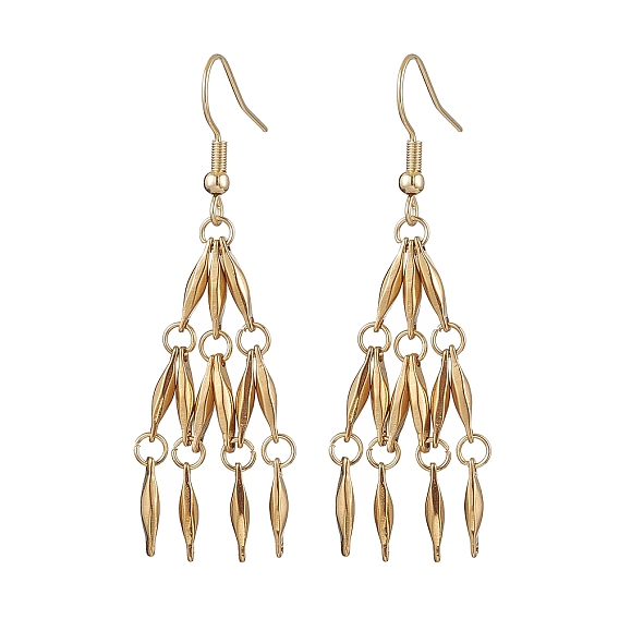 304 серьги с подвесками из нержавеющей стали, кисточкой серьги