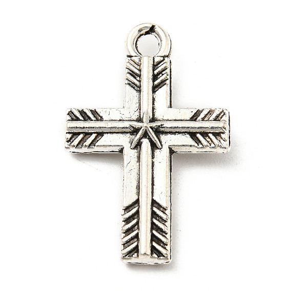 Tibetan Style Alloy Pendants, Cross