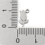 Laser Cut 304 Stainless Steel Charms, Rose Charms