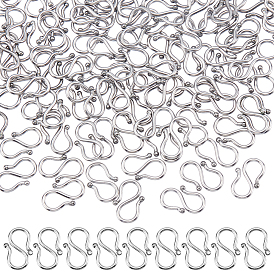 200 шт. 304 S-образные застежки из нержавеющей стали, для ожерелья, изготовление браслетов
