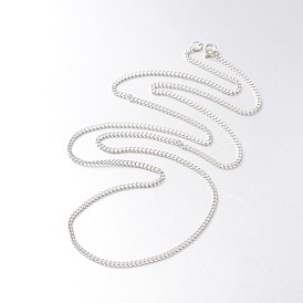 Железа Снаряженная цепи ожерелья, с латунными весной кольцевых застежками, 27.7 дюйм