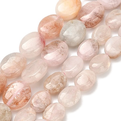 Натуральный розовый морганит бисер нитей, форма яйца