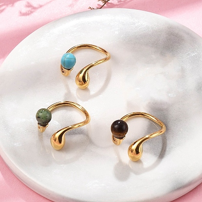 304 из нержавеющей стали манжеты кольца, С камнями