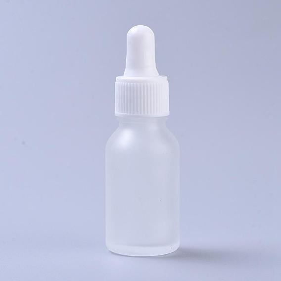 Glass Teardrop Bottles, with Eye Pipette, Empty Aromatherapy Essential Oils Bottle Containers