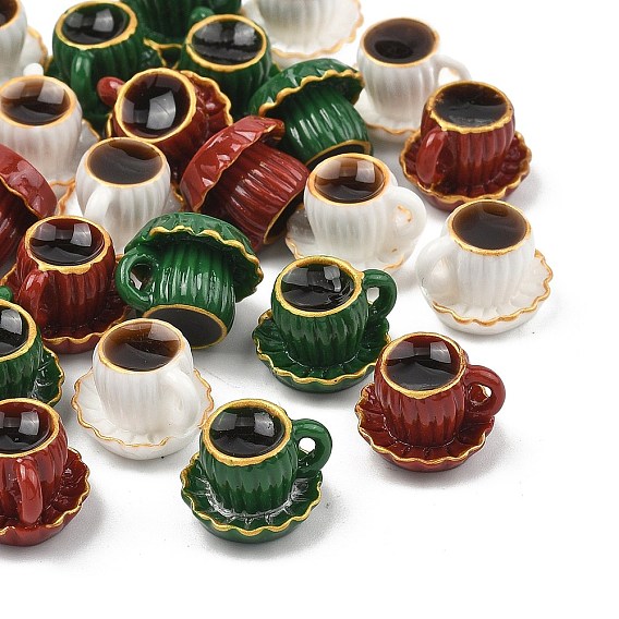 Миниатюрные украшения из смолы в виде кофейных чашек, аксессуары для кукольного домика в микроландшафтном саду, притворяясь опорными украшениями