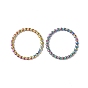 304 anneau de liaison en acier inoxydable, bague perle ronde