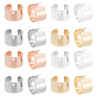 40pcs 4 couleurs 304 accessoires de manchette d'oreille en acier inoxydable, avec le trou