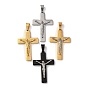 304 подвески-кресты из нержавеющей стали с изображением Иисуса, вакуумное покрытие pvd
