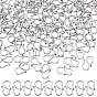 200 шт. 304 S-образные застежки из нержавеющей стали, для ожерелья, изготовление браслетов