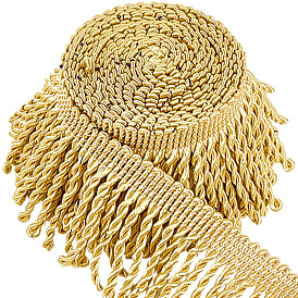 5 ярдов полиэстеровых крученых лент с кисточками, для оформления окон