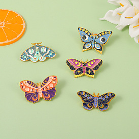 Colorful Butterfly Cartoon Metal Brooch Bag Clothing Accessories - Versatile, Creative, Fashionable.