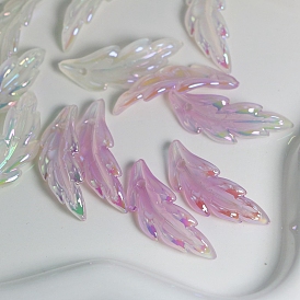 Perles acryliques réactives aux UV sensibles au soleil et aux couleurs changeantes, plume