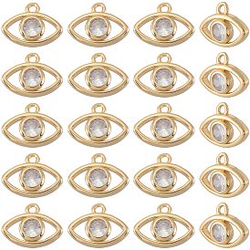 20подвески из латуни с микропаве из кубического циркония, глаз