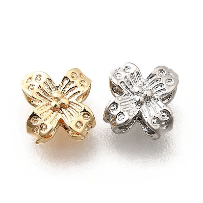 Латунные бусины, без кадмия, без никеля и без свинца, цветок