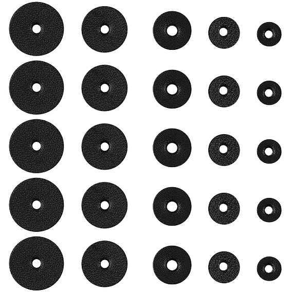 100шт. 5 стили шайбы из искусственной кожи, изоляционная прокладка, плоско-круглые