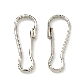 Железные брелки, 20x8x2 мм, Внутренний диаметр: 19x6 мм