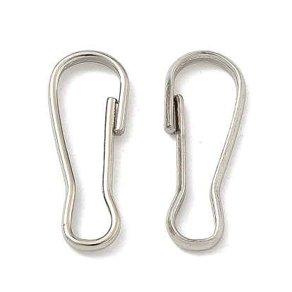 Железные брелки, 20x8x2 мм, Внутренний диаметр: 19x6 мм