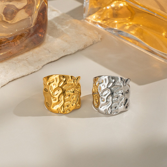 Винтажная широкая полоса 304 регулируемые манжеты из нержавеющей стали для женщин