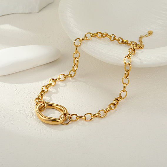 304 Подвески неправильной овальной формы из нержавеющей стали для женщин