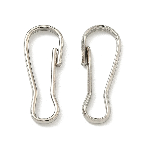 Железные брелки, 20x8x2 мм, Внутренний диаметр: 19x6 мм