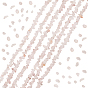 3 нити из натурального розового кварца, бусины, нити