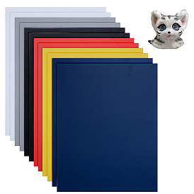 12 листы 6 цветные листы ПВХ, прямоугольные