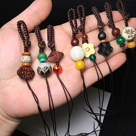Braided Bodhi key chain semi-finished car mobile phone chain rope men and women pendant jewelry material