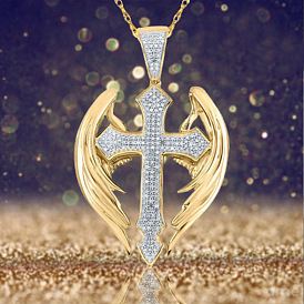 Fashionable Elegant Angel Cross Vintage Independent Fairy Necklace - Creative, Stylish, Unique