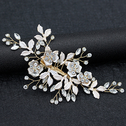 Bridal Hair Clip with Rhinestones - Elegant Wedding Hair Accessory.