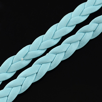 Braided Imitation Leather Cords, Herringbone Bracelet Findings