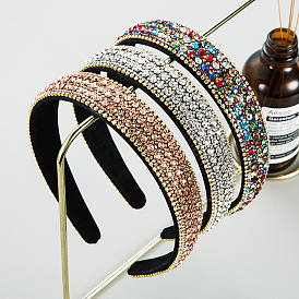 Colorful Rhinestone Non-slip Headband for Women - Simple Hair Accessories for Washing Face.