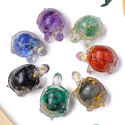 Украшения драгоценных камней дисплей, украшение для домашнего офиса из смолы, черепаха