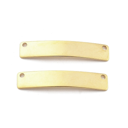 201 звенья / соединители из нержавеющей стали, закругленный прямоугольник, штамповка пустой метки