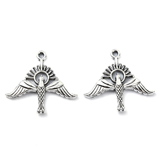 Подвески из сплава в тибетском стиле , без свинца и без кадмия, птица