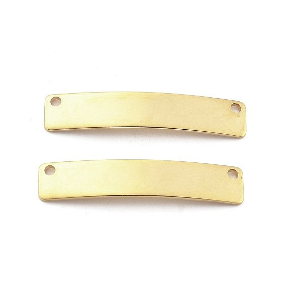 201 звенья / соединители из нержавеющей стали, закругленный прямоугольник, штамповка пустой метки