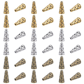 90 шт 3 цвета тибетский стиль сплав бусина конус