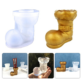 Boot Shaped Silicone Pen Holder Molds, Resin Casting Molds, for UV Resin, Epoxy Resin Craft Making
